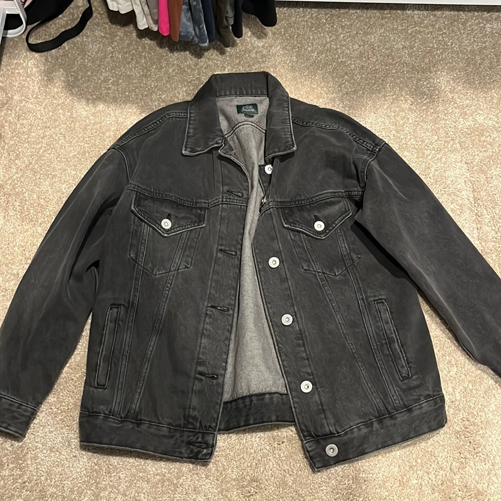 Black faded Wild Fable oversized denim jacket